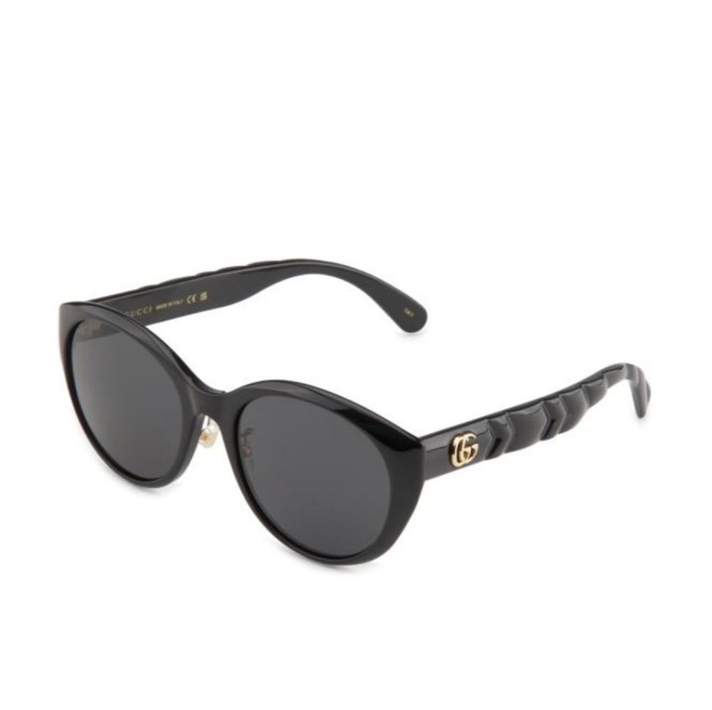 Gucci Black Cat-Eye Sunglasses 56mm - Picture 2 of 10